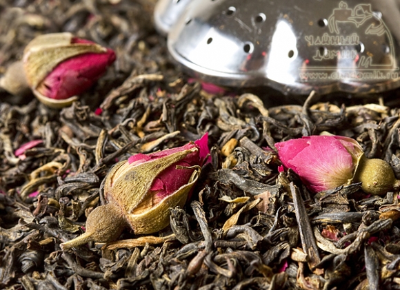 Купаж красный чай с розой 25 гр