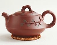 Глиняный чайник, исинский "Сосны" 200 мл