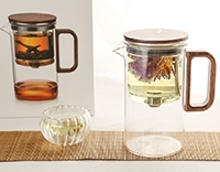 Чайник и "море чая" - 2 в одном со стеклянной колбой 500 мл