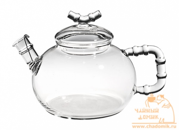 Чайник стеклянный с пружинкой 600 мл
