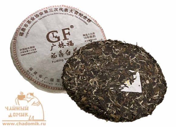 Состаренный белый чай "Фудин"  лепешка 2012 год, 316 гр