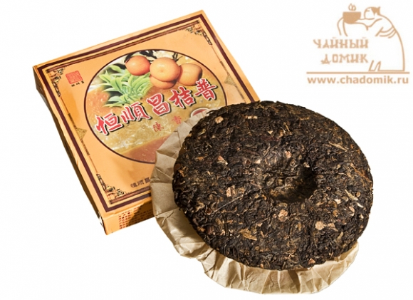 Шу Пуэр лепёшка с цедрой мандарина 2011 год, 200 гр