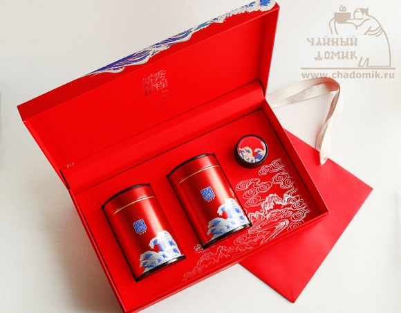 Подарочная коробка с баночками для чая